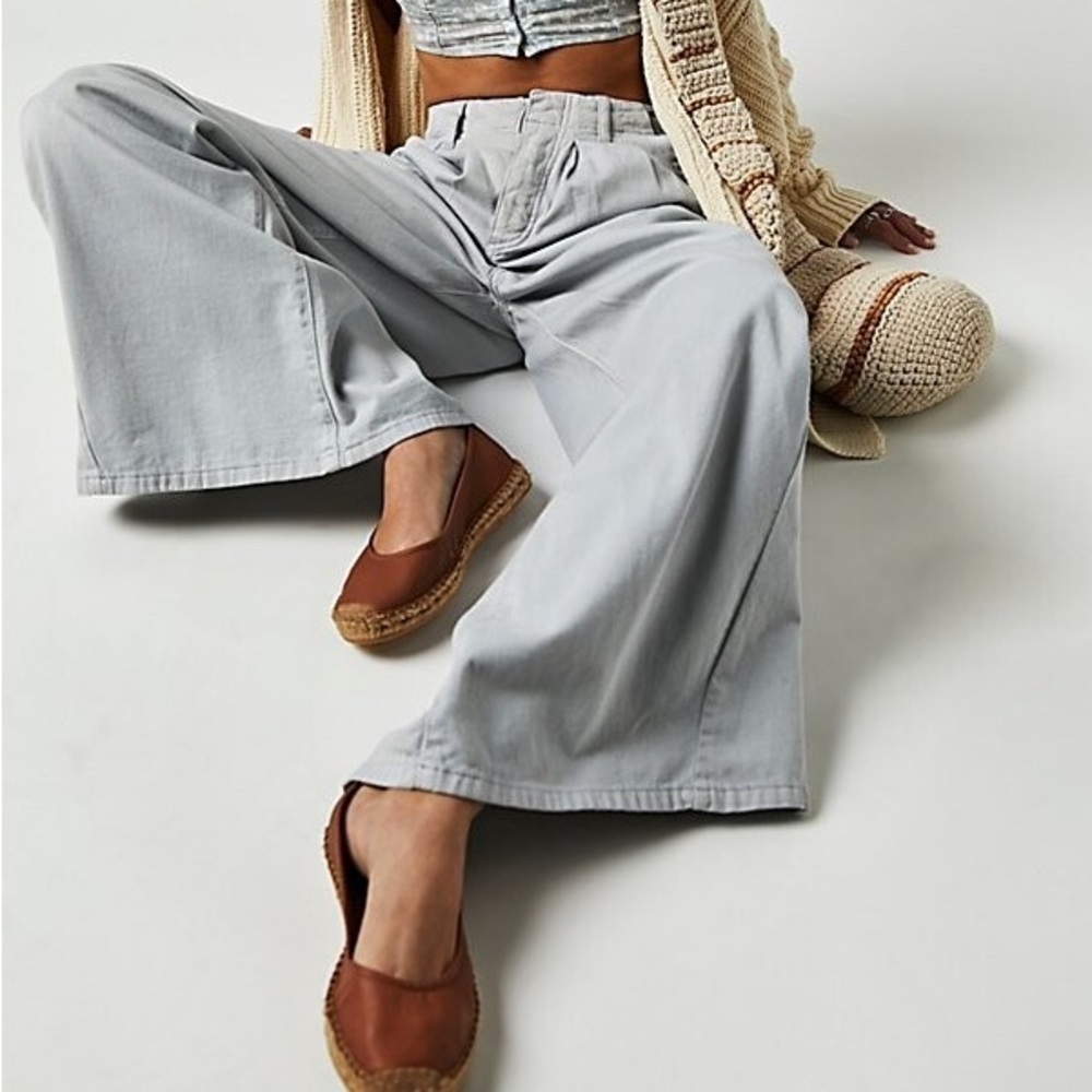 Free People Light As Spring Trousers - Picture 2 of 5
